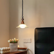 Pendant Light Wood & Glass - KOMETX | Ambient Glow