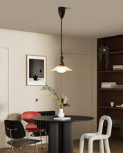 Pendant Light Wood & Glass - KOMETX | Ambient Glow