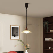 Pendant Light Wood & Glass - KOMETX | Ambient Glow