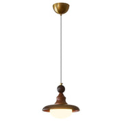 Pendant Light Wood & Glass - KOMETX | Ambient Glow