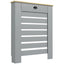 Radiator Cover - Grey, Slatted Design | Safely Conceals Heat