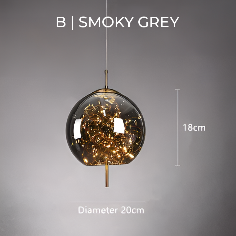 Pendant Light Smoked Glass - SILEXA | Ambiance Lighting