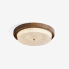 Ozawa Unusual Rustic Round Ceiling Light Bedroom Dining Room