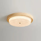 Ozawa Unusual Rustic Round Ceiling Light Bedroom Dining Room
