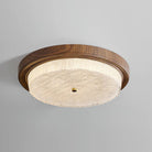 Ozawa Unusual Rustic Round Ceiling Light Bedroom Dining Room