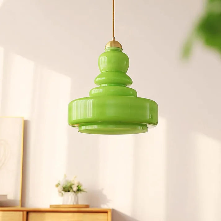 Pendant Light Glass Iron Bauhaus - MIRAGE | Elegance