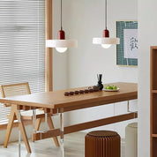 Pendant Light Green Glass Red - MODUSX | Bauhaus Style
