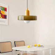 Pendant Light Green Glass Red - MODUSX | Bauhaus Style