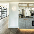 Hailie Moderne Rond Bol Verre Applique Murale Nuances Chambre à Coucher Couloir