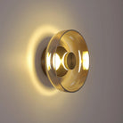 Hailie Moderne Rond Bol Verre Applique Murale Nuances Chambre à Coucher Couloir