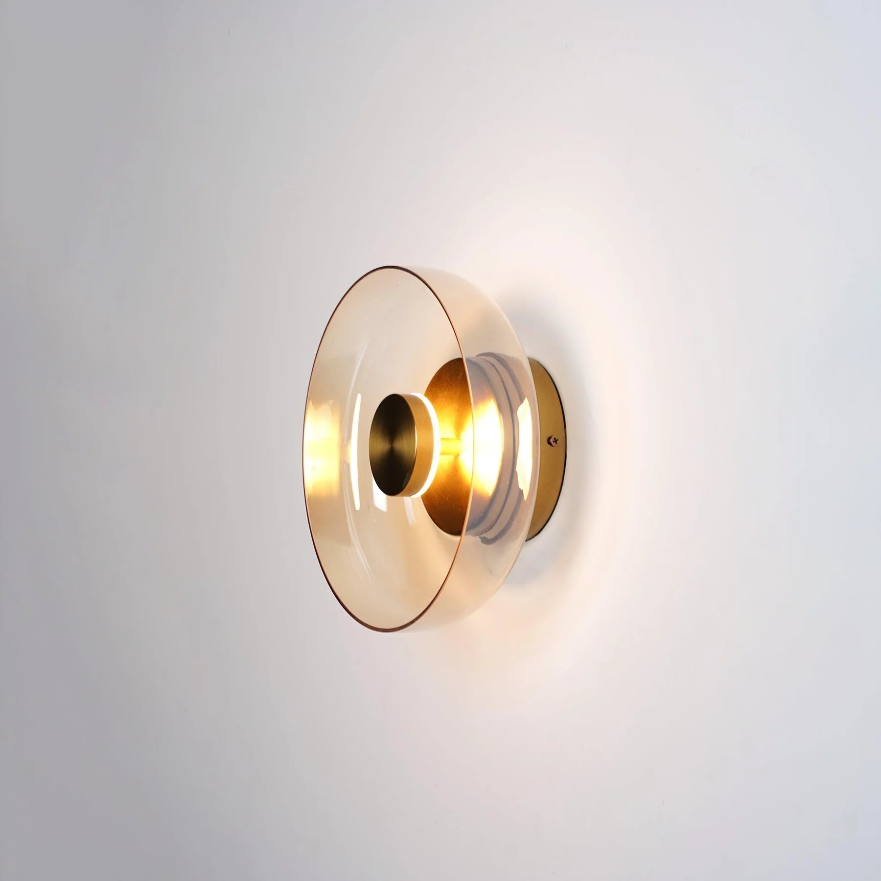 Hailie Moderne Rond Bol Verre Applique Murale Nuances Chambre à Coucher Couloir