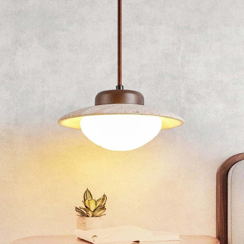 Pendant Light Stone Walnut - RODIUM | Warm Ambient Glow