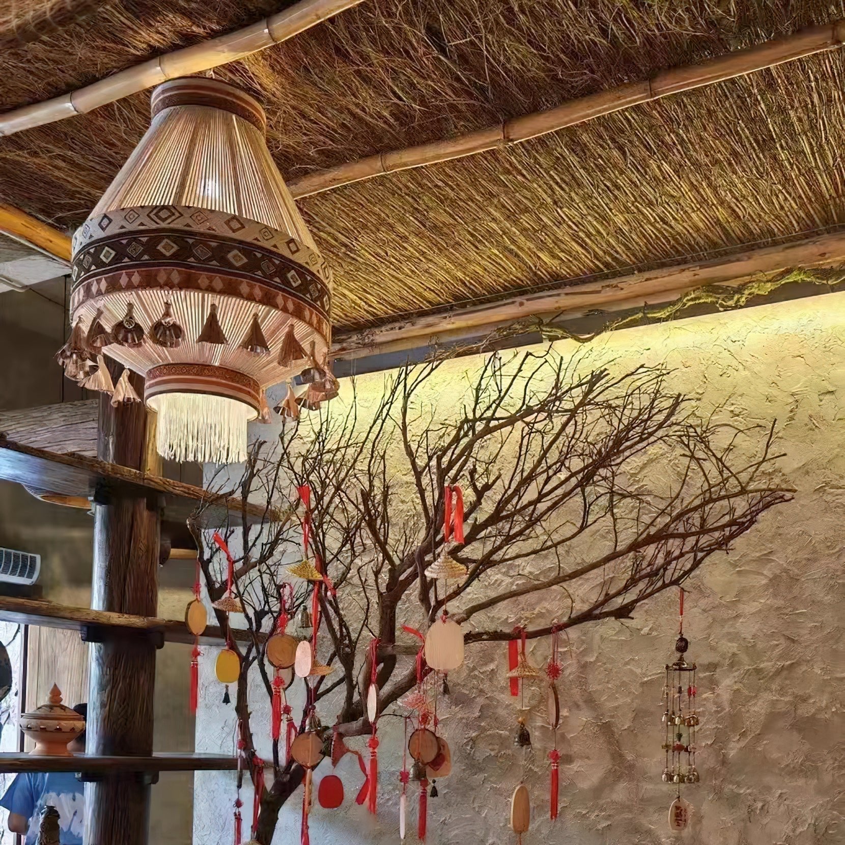 Pendant Light Fringe Woven - NORTEX | Bohemian Style