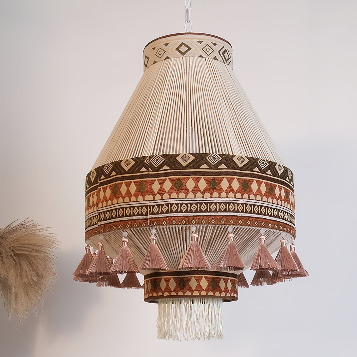 Pendant Light Fringe Woven - NORTEX | Bohemian Style