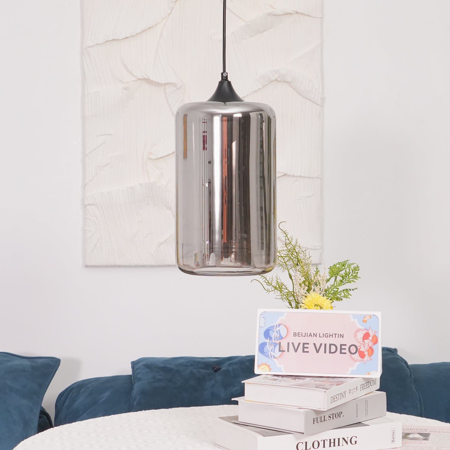 Pendant Light Smoked Glass Black - NOVUSX | Luxurious Aura