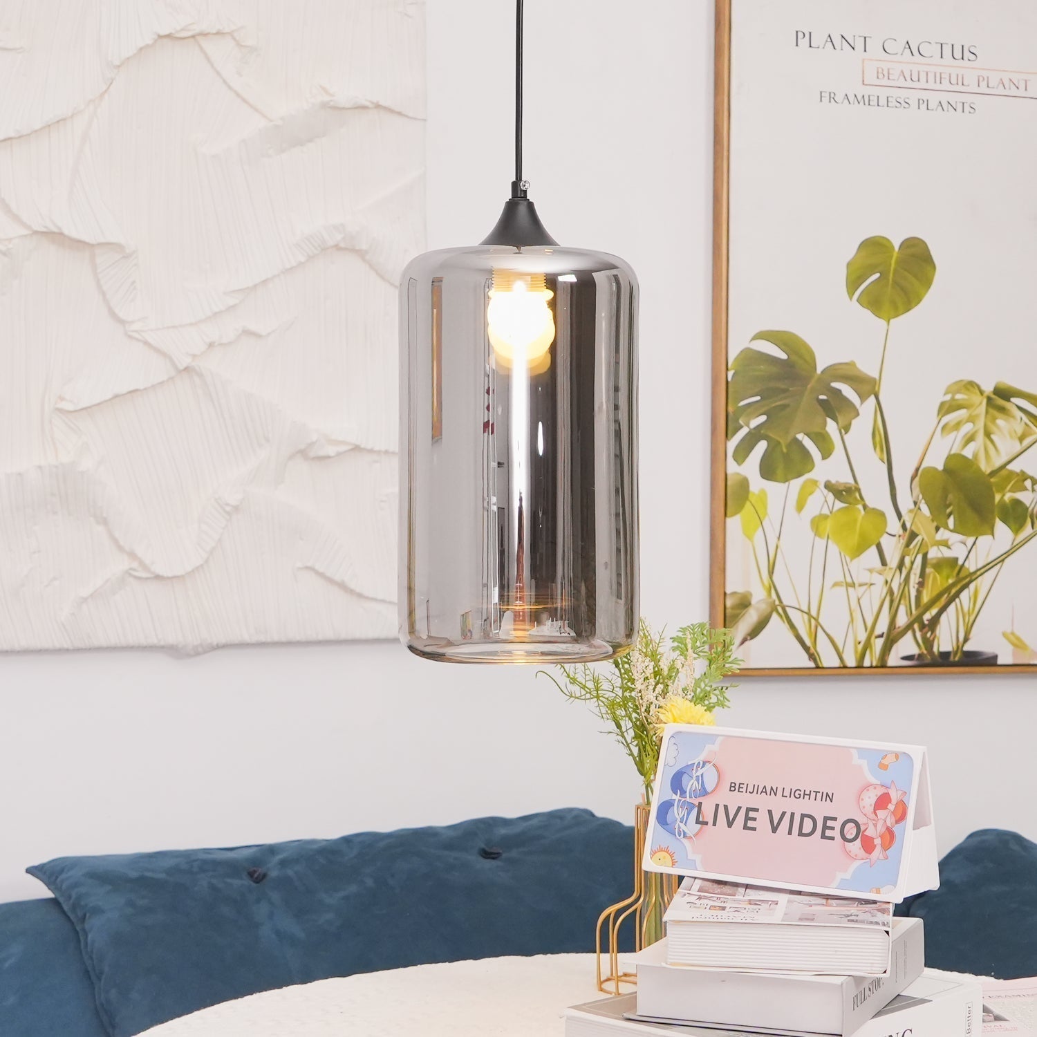 Pendant Light Smoked Glass Black - NOVUSX | Luxurious Aura