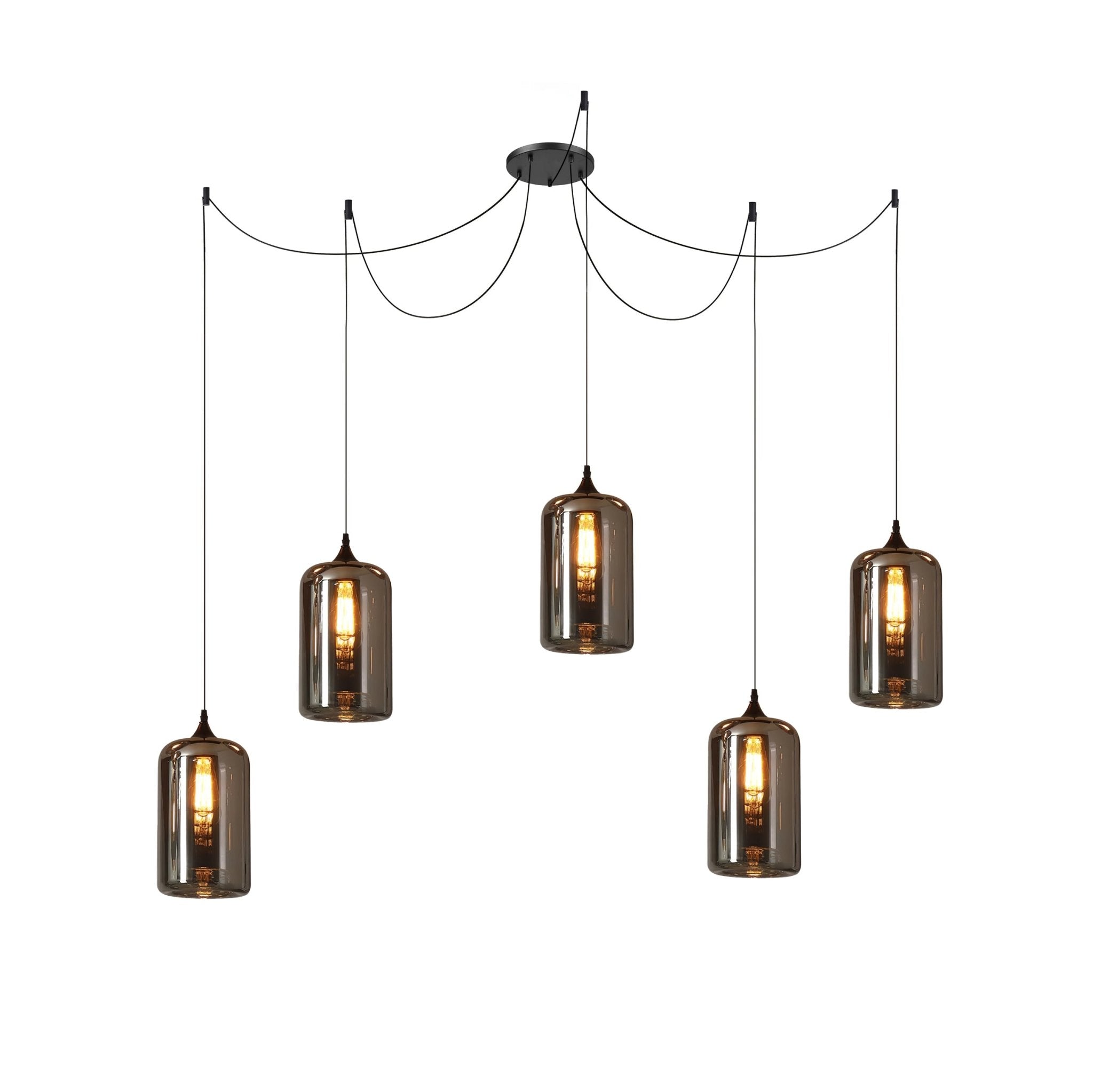 Pendant Light Smoked Glass Black - NOVUSX | Luxurious Aura
