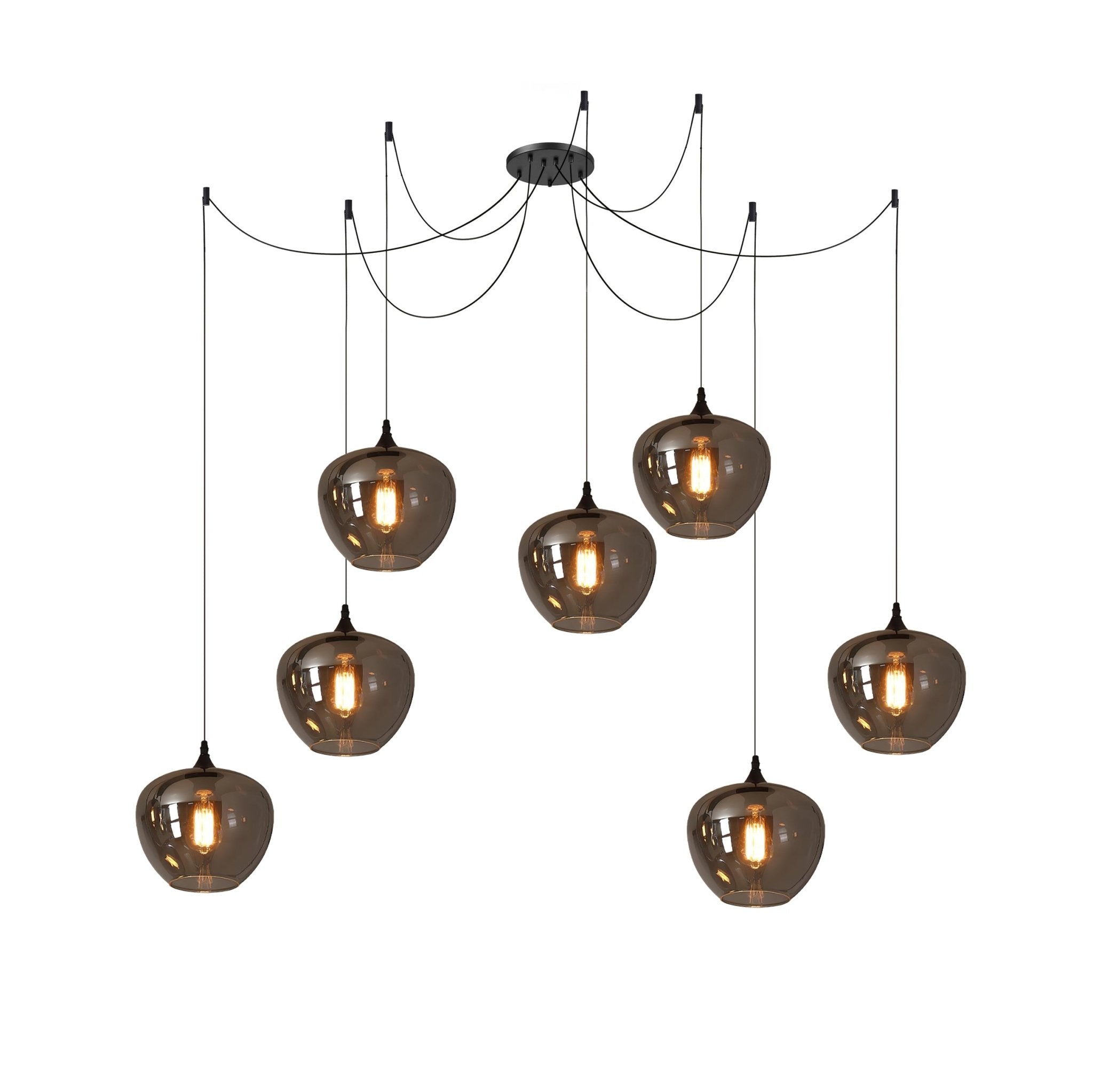 Pendant Light Smoked Glass Black - NOVUSX | Luxurious Aura