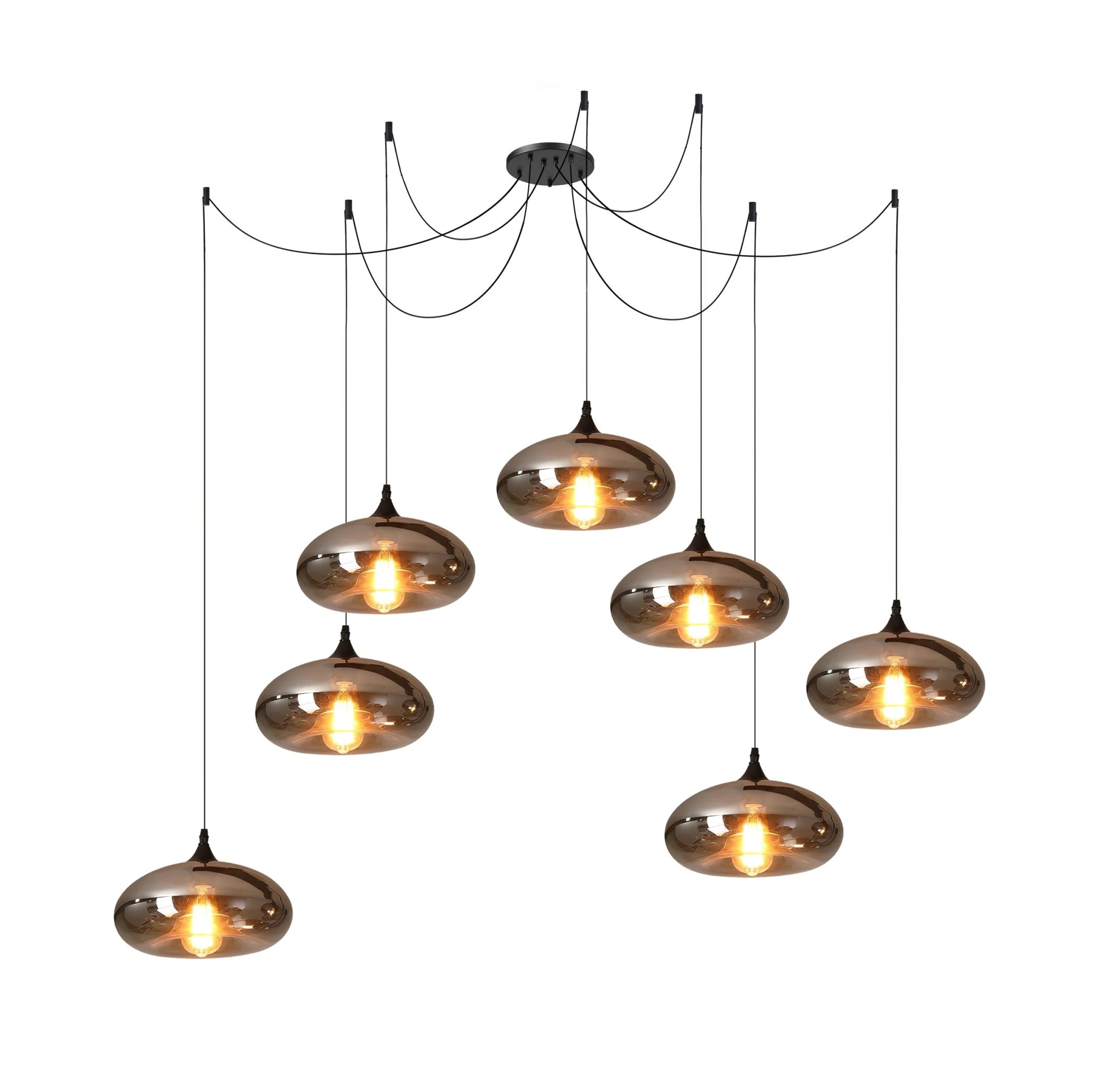 Pendant Light Smoked Glass Black - NOVUSX | Luxurious Aura