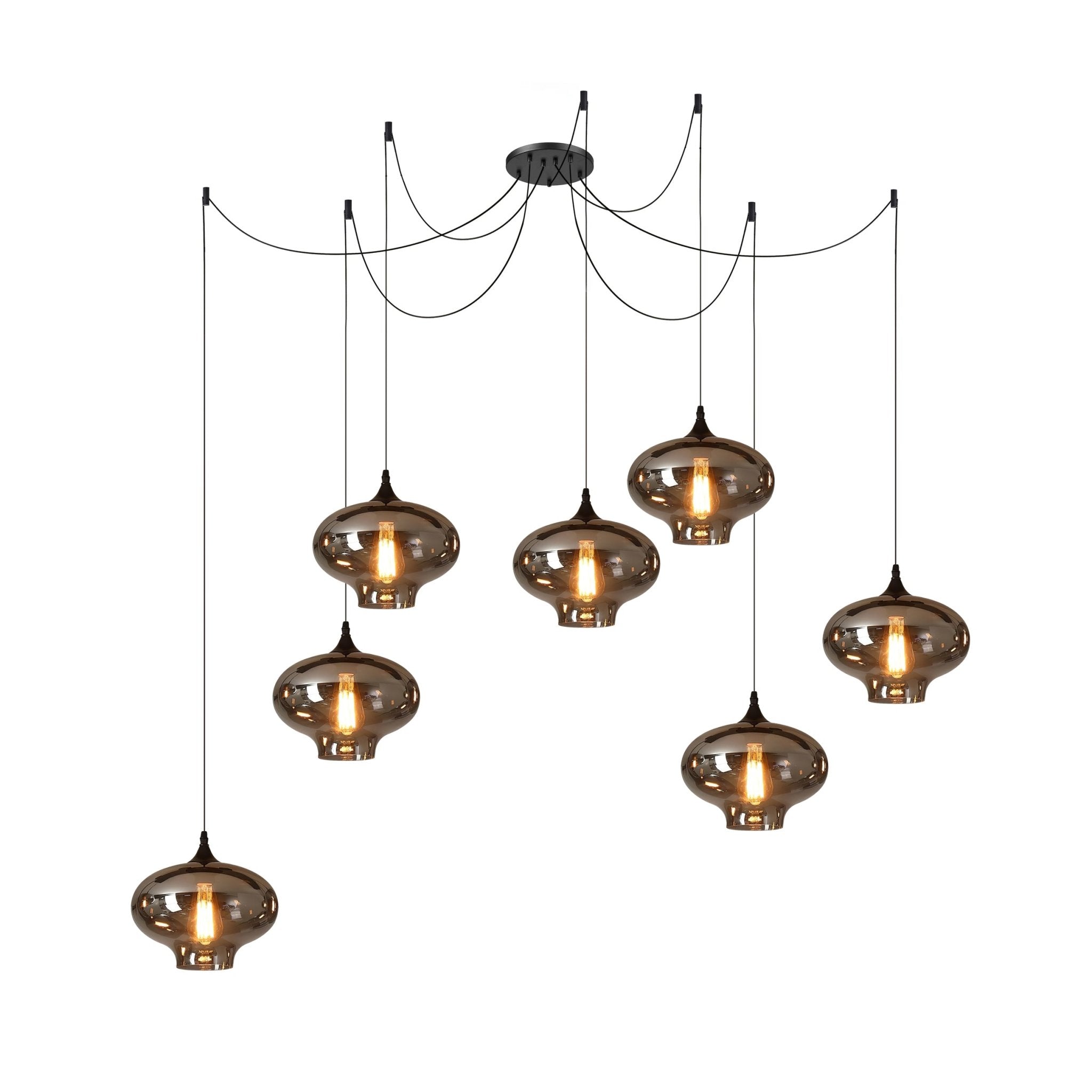 Pendant Light Smoked Glass Black - NOVUSX | Luxurious Aura