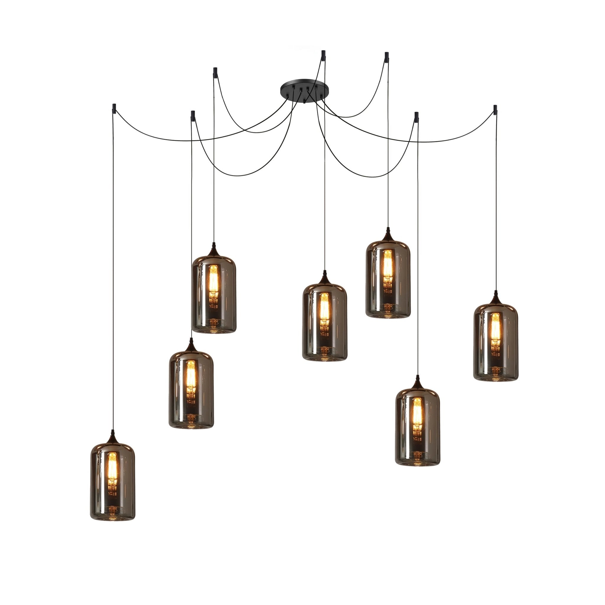 Pendant Light Smoked Glass Black - NOVUSX | Luxurious Aura