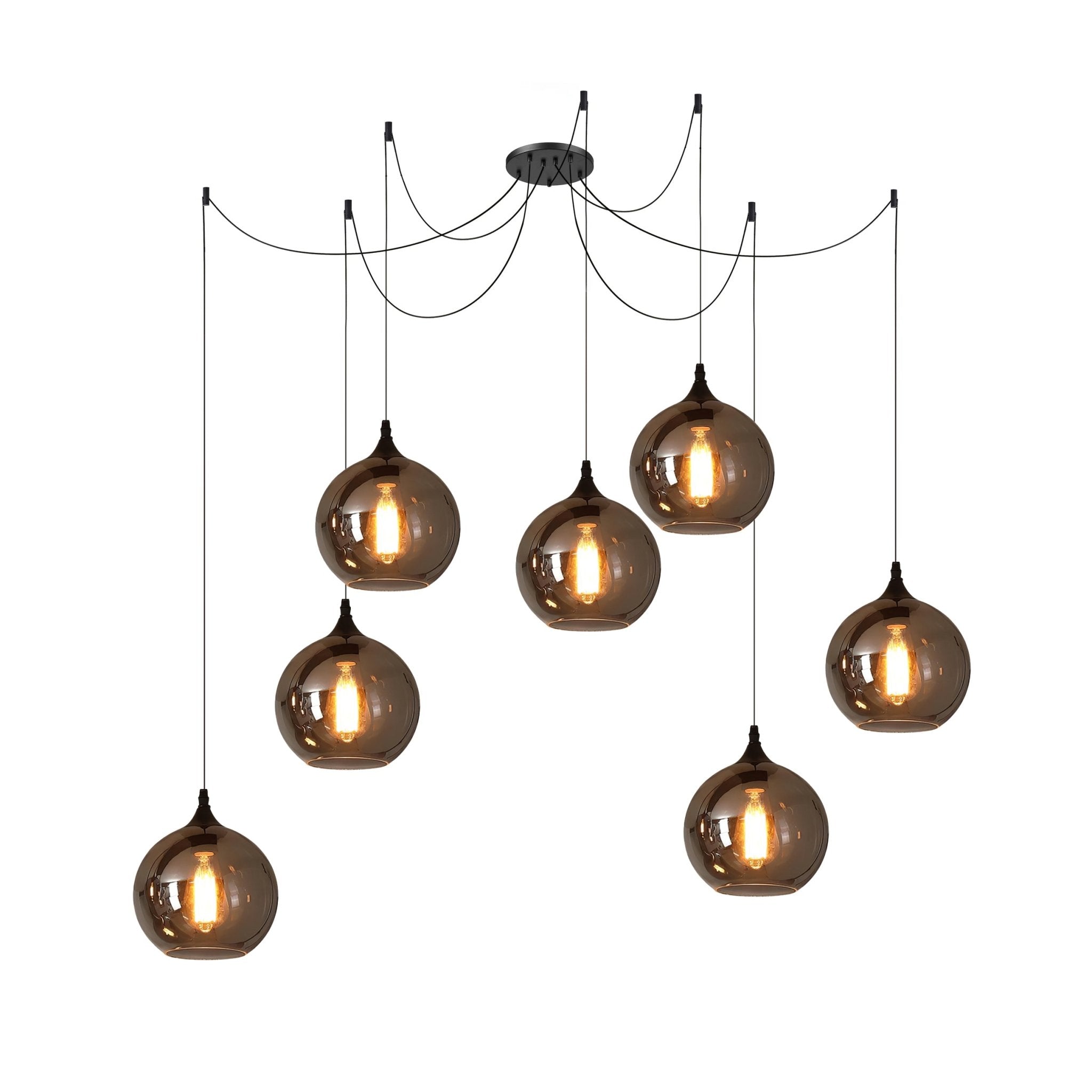 Pendant Light Smoked Glass Black - NOVUSX | Luxurious Aura
