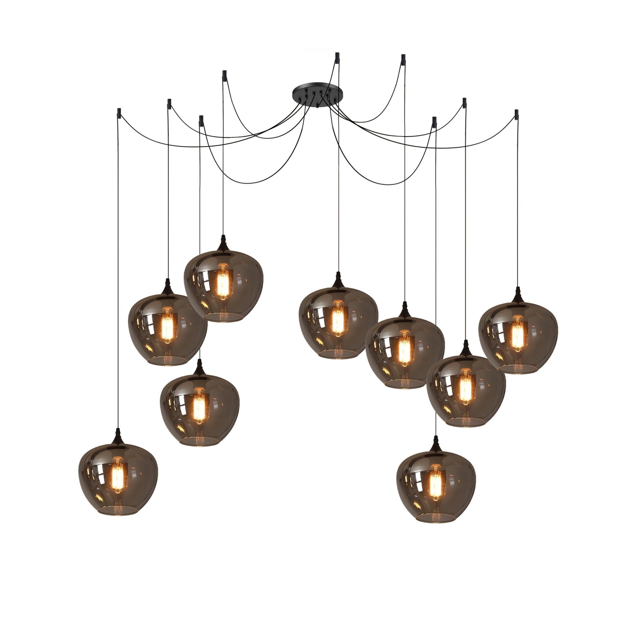 Pendant Light Smoked Glass Black - NOVUSX | Luxurious Aura