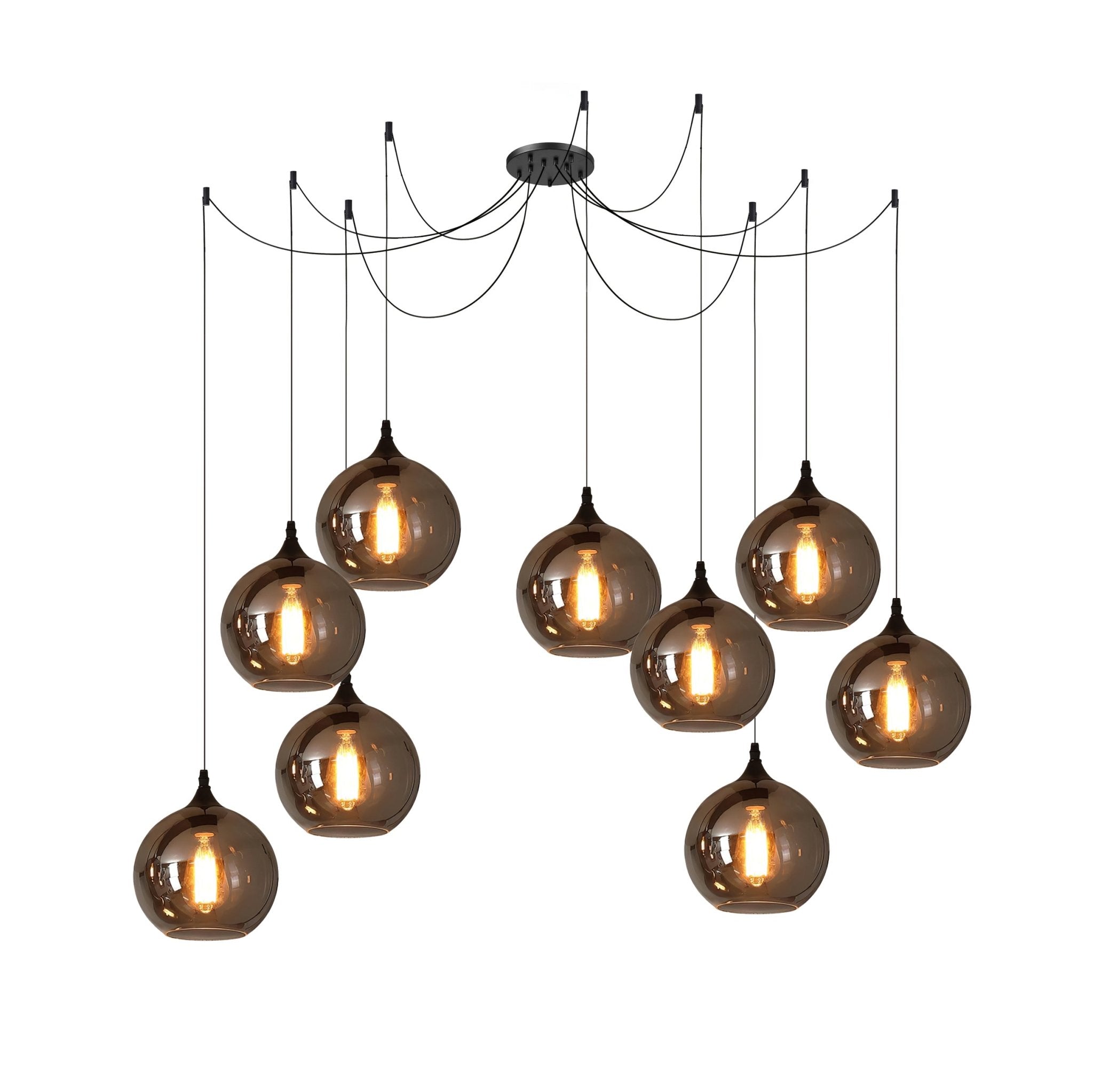 Pendant Light Smoked Glass Black - NOVUSX | Luxurious Aura