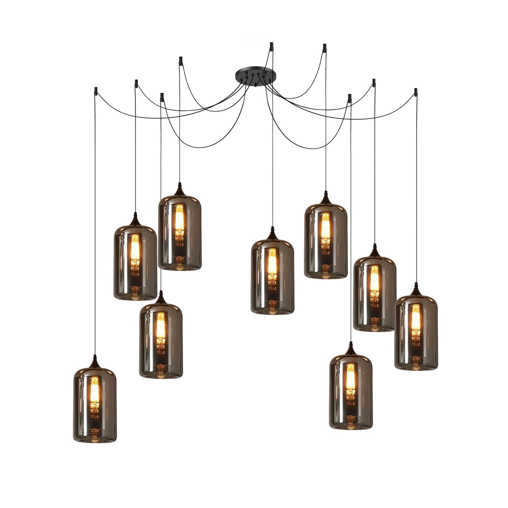 Pendant Light Smoked Glass Black - NOVUSX | Luxurious Aura