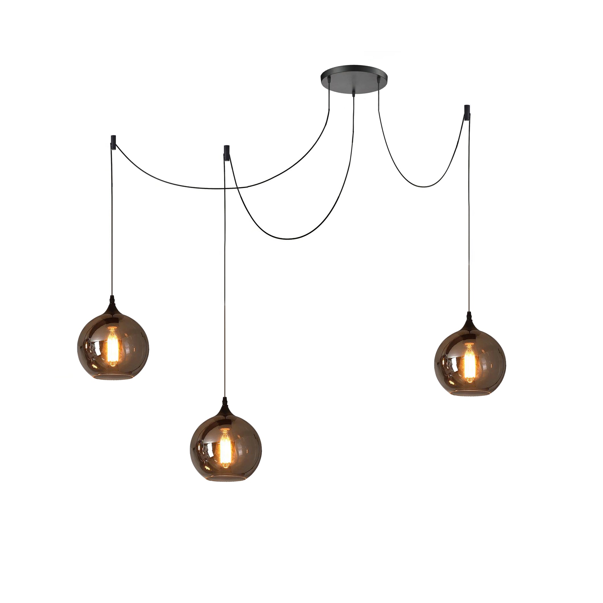 Pendant Light Smoked Glass Black - NOVUSX | Luxurious Aura