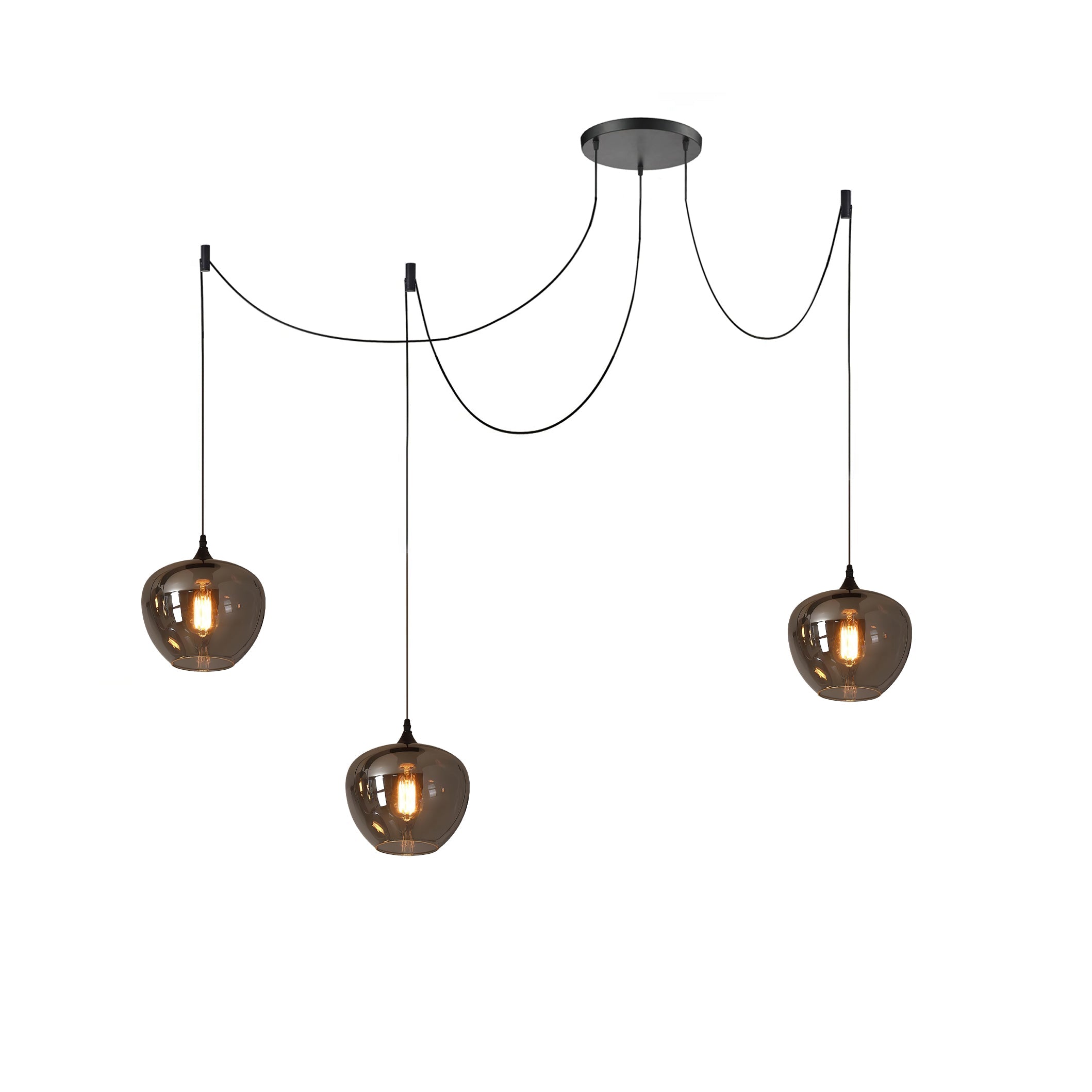 Pendant Light Smoked Glass Black - NOVUSX | Luxurious Aura
