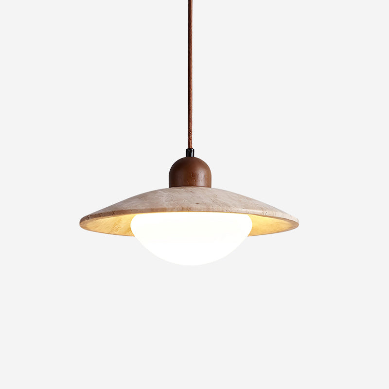 Pendant Light Travertine Stone - OMNIMO | Rustic Elegance