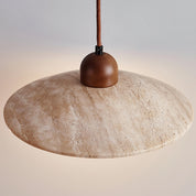 Pendant Light Travertine Stone - OMNIMO | Rustic Elegance