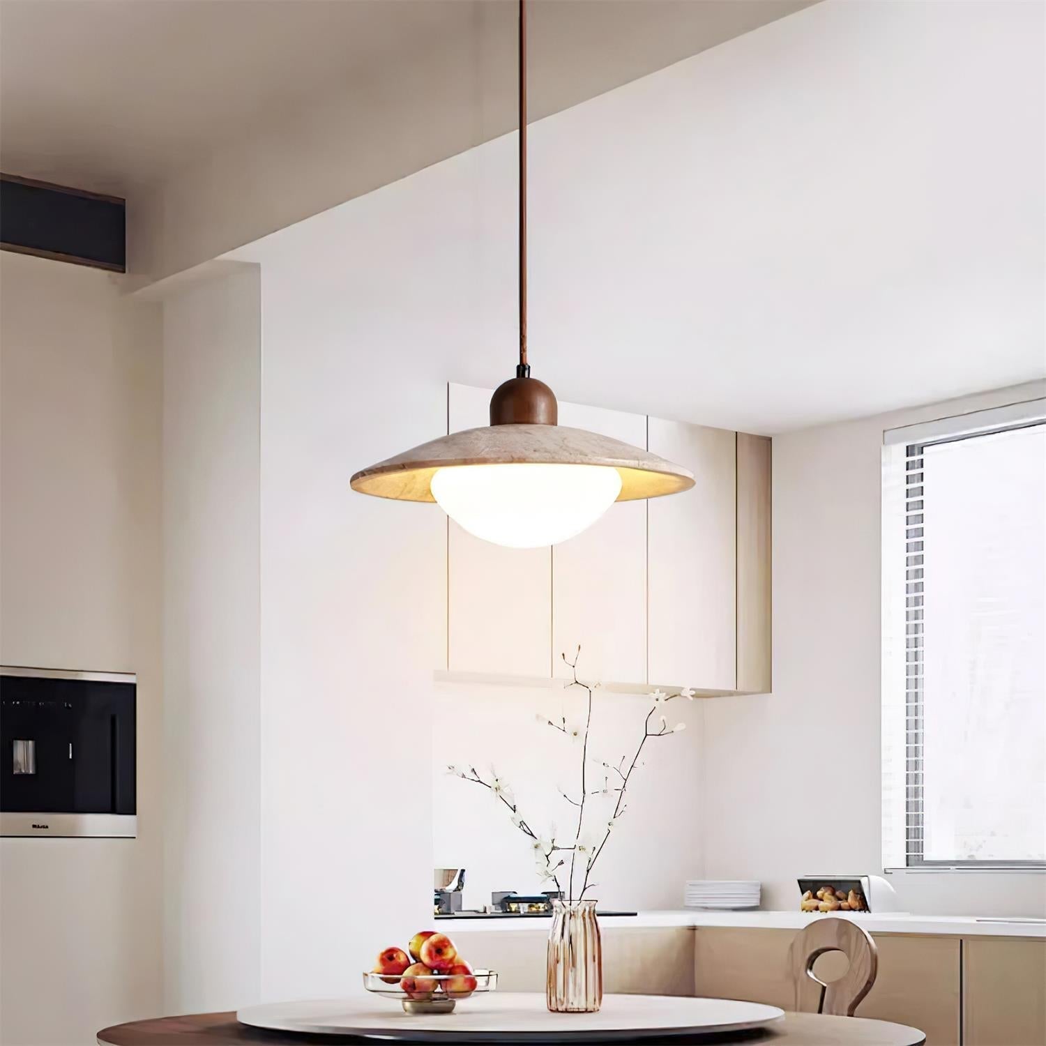 Pendant Light Travertine Stone - OMNIMO | Rustic Elegance