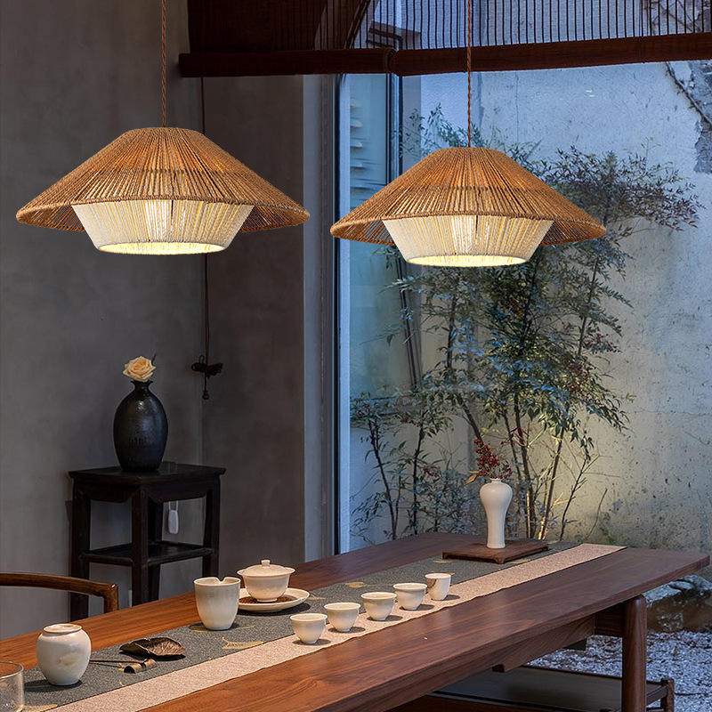 Pendant Light Wicker Retro - ZENTEC | Tranquility