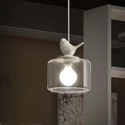 Pendant Light Bird Design Glass - NEOSXA | Ambient Glow