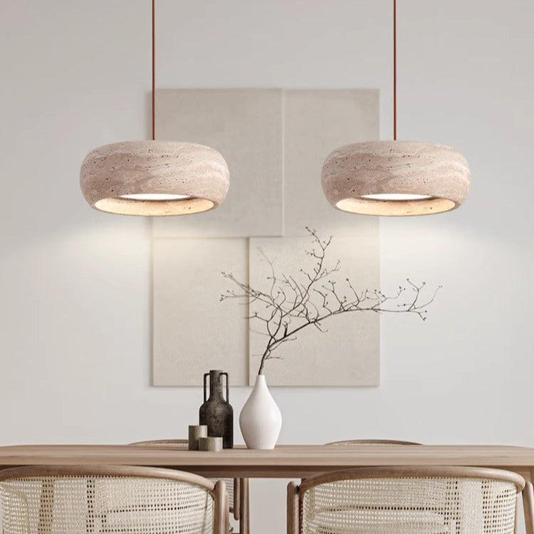 Pendant Light Stone Cream - XYLIUM | Serene Elegance