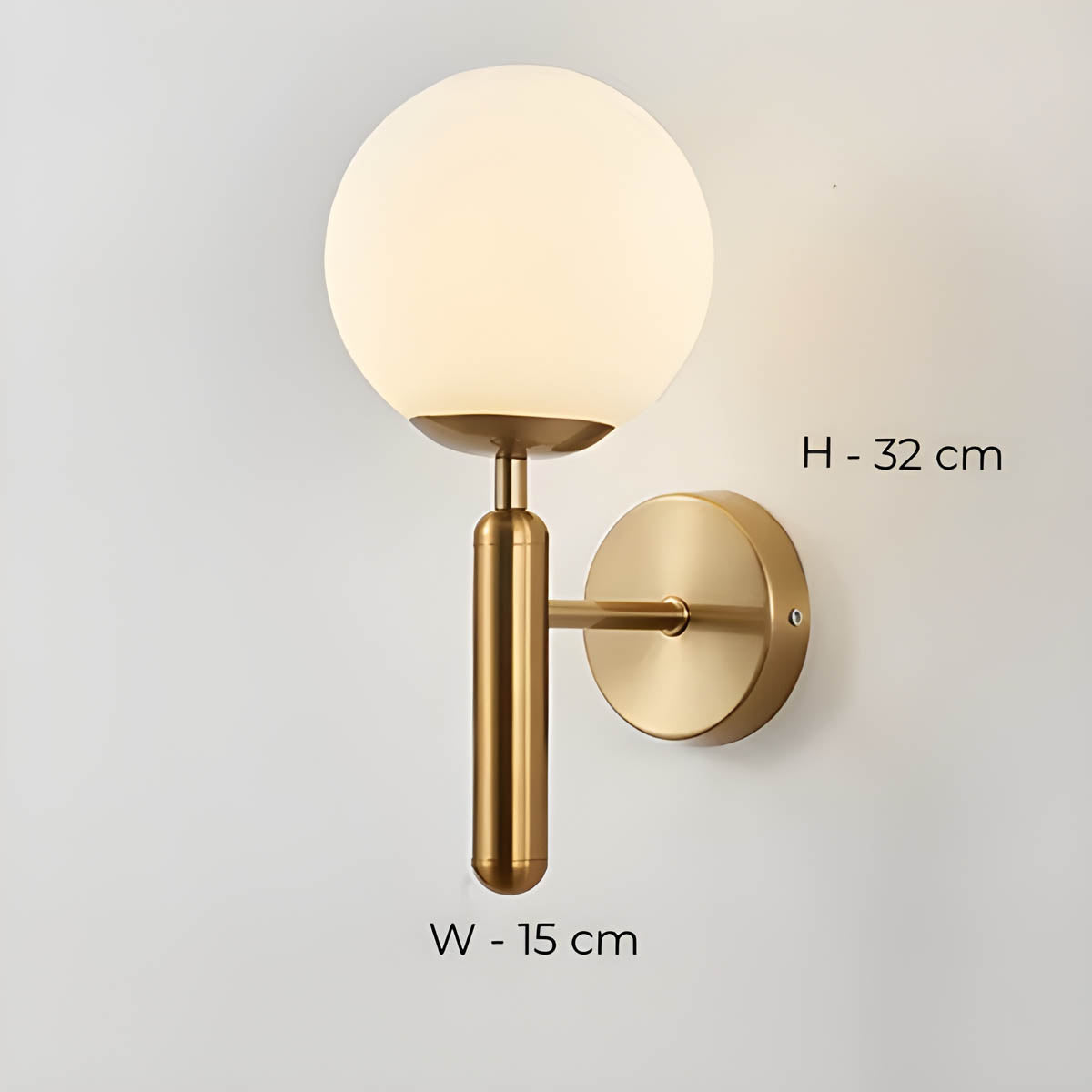 Wall Light Fluted Glass Black - Clair | Vintage Charm