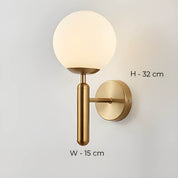 Wall Light Fluted Glass Black - Clair | Vintage Charm