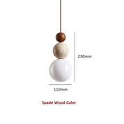 Pendant Light Travertine Stone - TOROID | Elegant Glow