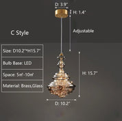 Pendant Light Gray Glass LED - VAULTX | Romantic Glow