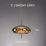 Pendant Light Smoked Glass - SILEXA | Ambiance Lighting