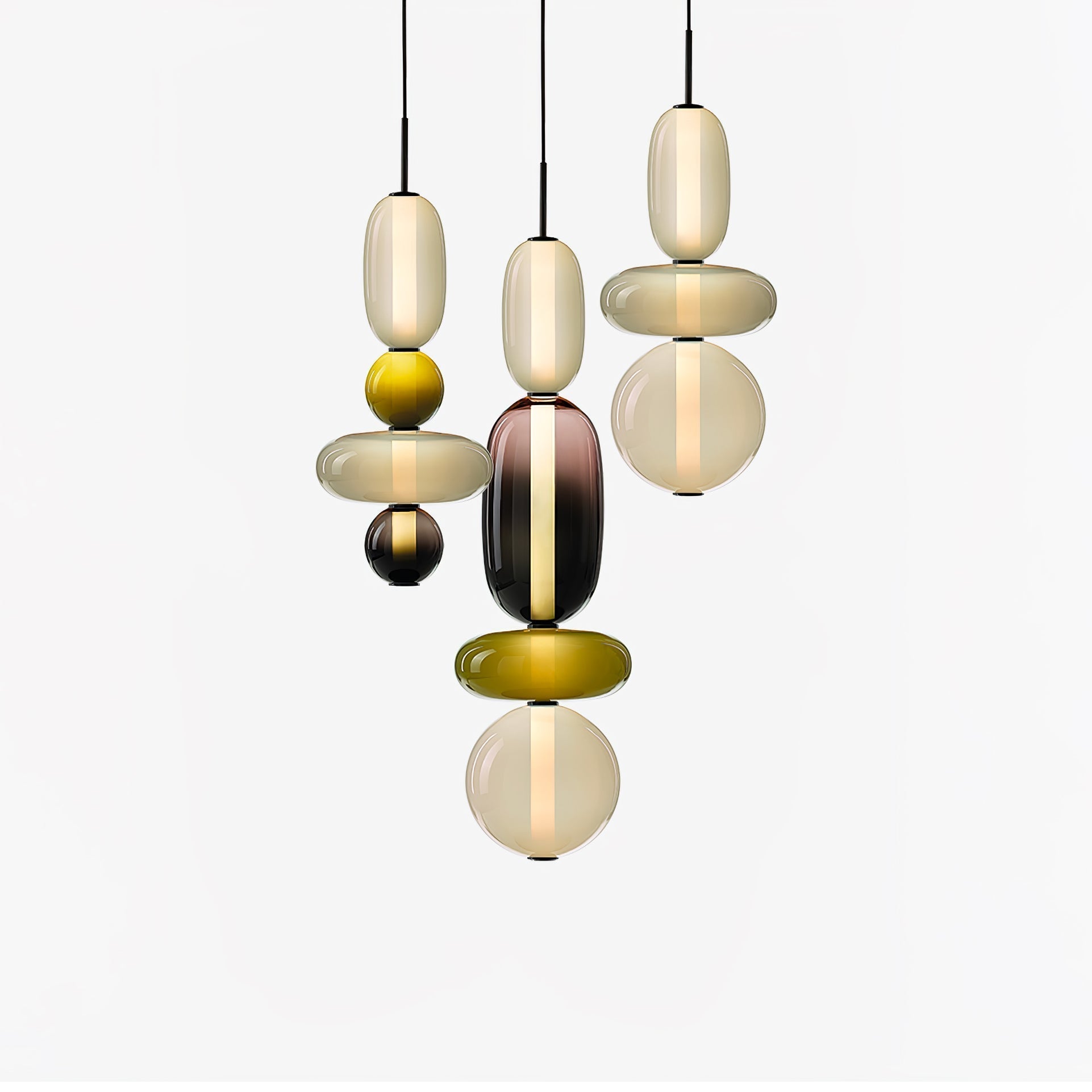 Pendant Light Candied Glass Dimmer - ONYXOR | Modern Style