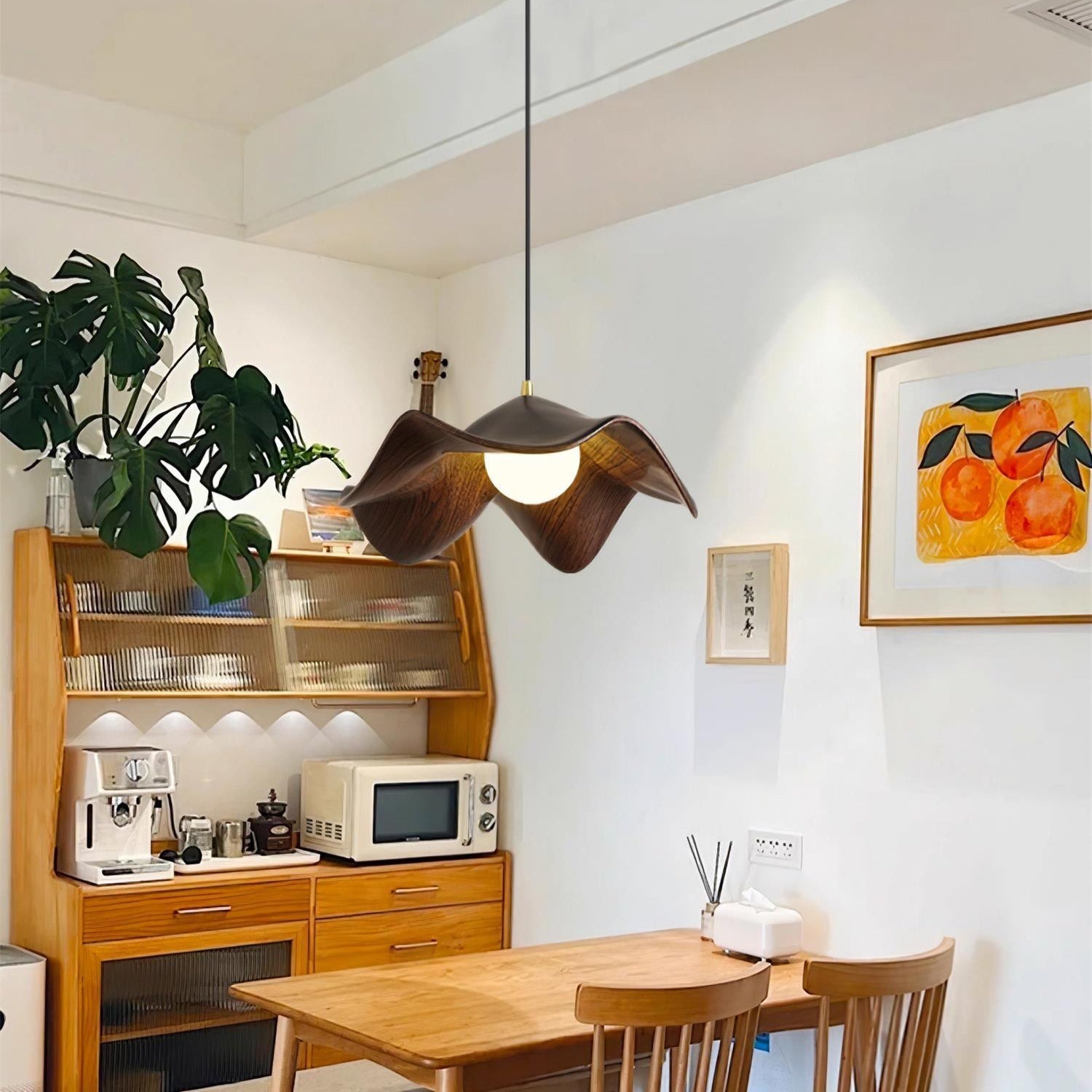 Pendant Light Resin Lotus - Casia | Elegant Decor
