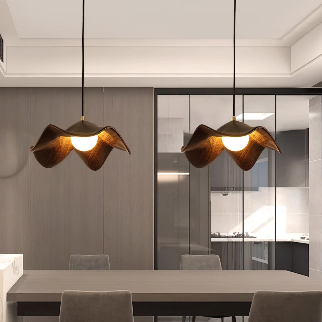 Pendant Light Resin Lotus - Casia | Elegant Decor