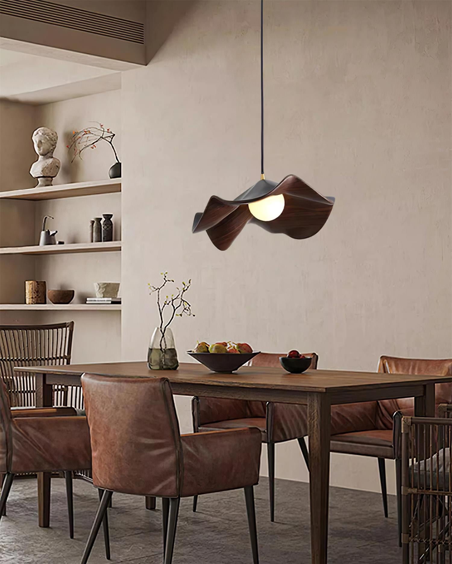 Pendant Light Resin Lotus - Casia | Elegant Decor