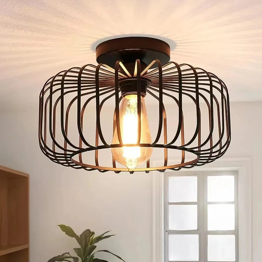 Ceiling Light Birdcage Design - AXIOME | Elegant Ambiance