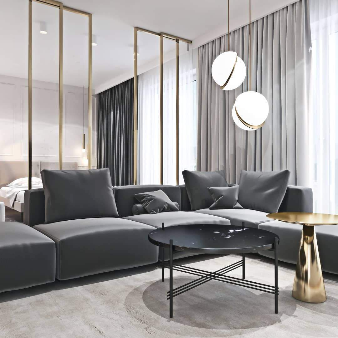 Pendant Light Crescent Brass - RADIXA | Tranquility