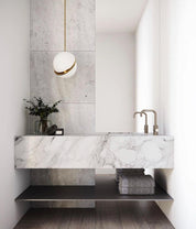 Pendant Light Crescent Brass - RADIXA | Tranquility
