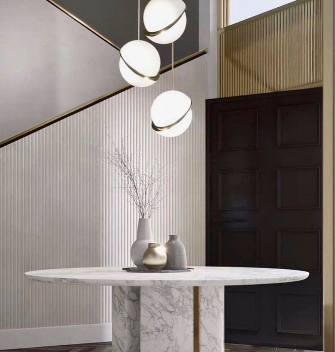 Pendant Light Crescent Brass - RADIXA | Tranquility